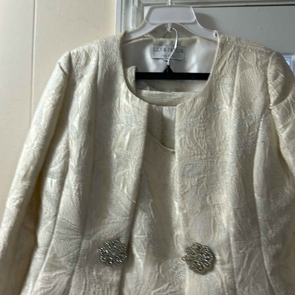 3 piece cream suit